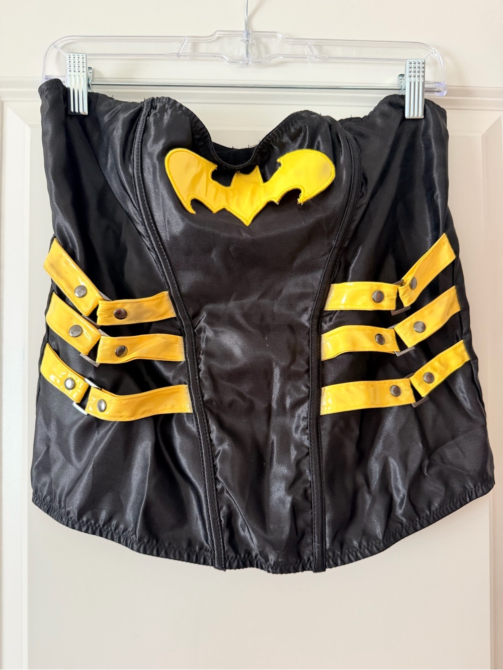 Batman women Costume- Black and Yellow Superhero Outfit